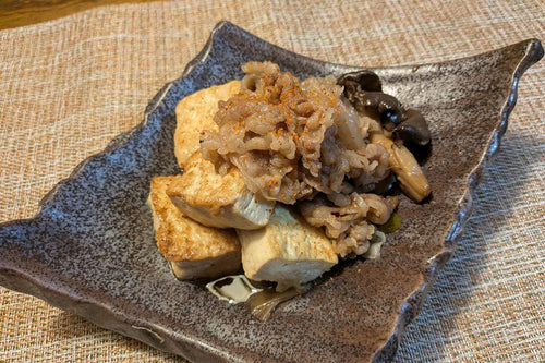 米沢牛とひらたけの香ばし肉豆腐