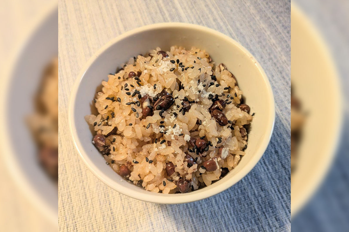 米に合う塩を味わう、御赤飯