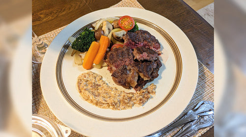 国産牛ステーキ　トミーノフレスコいちじくソース