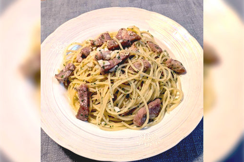 自家製塩豚のペペロンチーノ