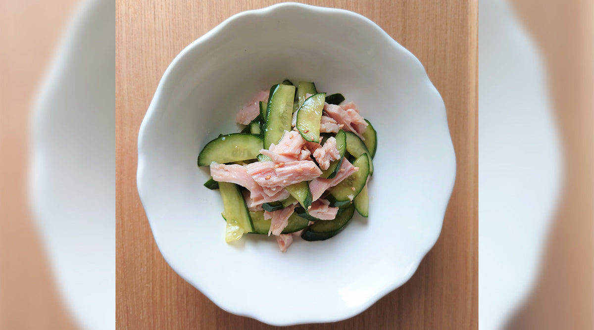 きゅうりと鶏ささみの和え物