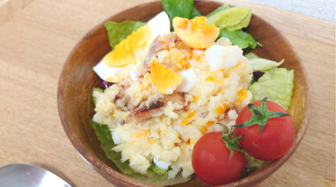 辣油とベーコンのポテトサラダ