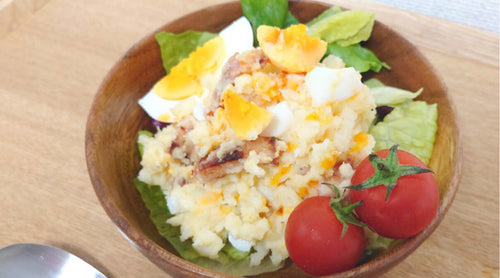 辣油とベーコンのポテトサラダ