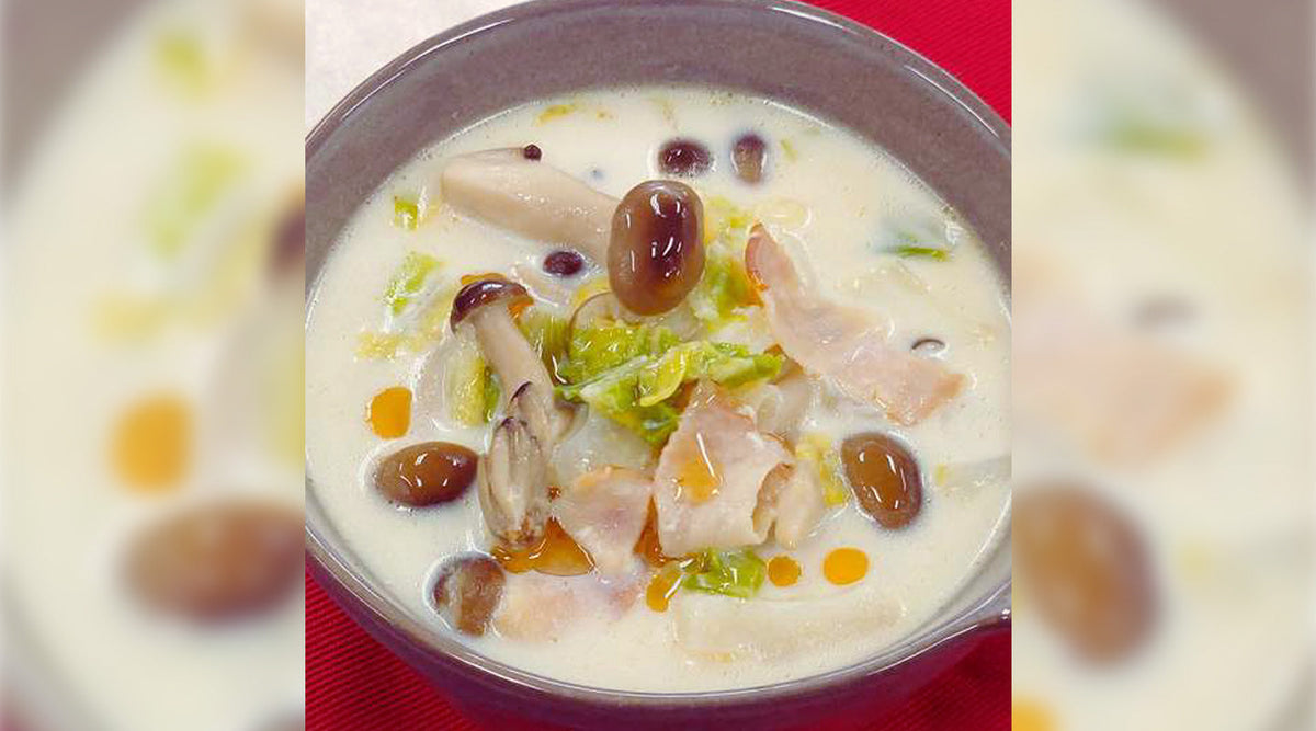 胡麻香るミルクスープ