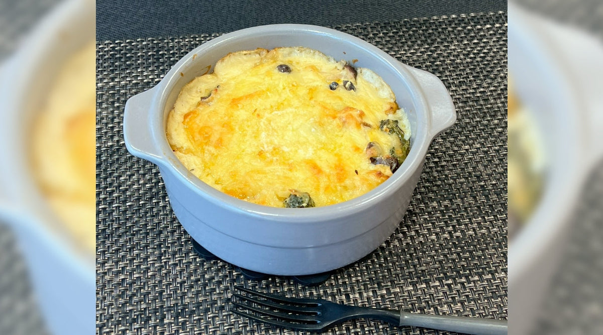 鮭としめじのマカロニグラタン