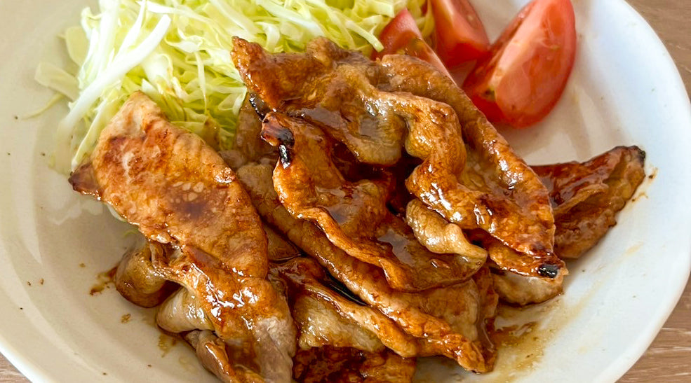 味噌たまりの生姜焼き