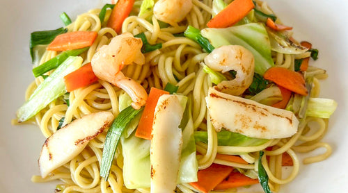 海鮮にんにく塩焼きそば