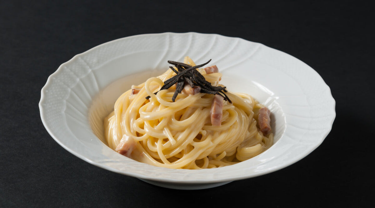 塩昆布カルボナーラ