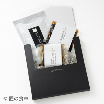 [No sun-dried salt used] Takumi no Miyabi Kombu 3-Piece Set