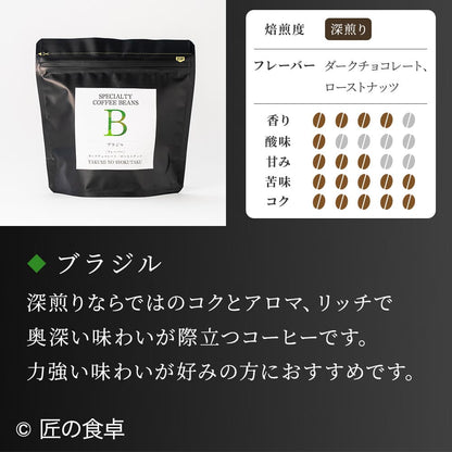 【天日塩不使用】匠の食卓オリジナルコーヒー（焙煎豆／粉 100g）