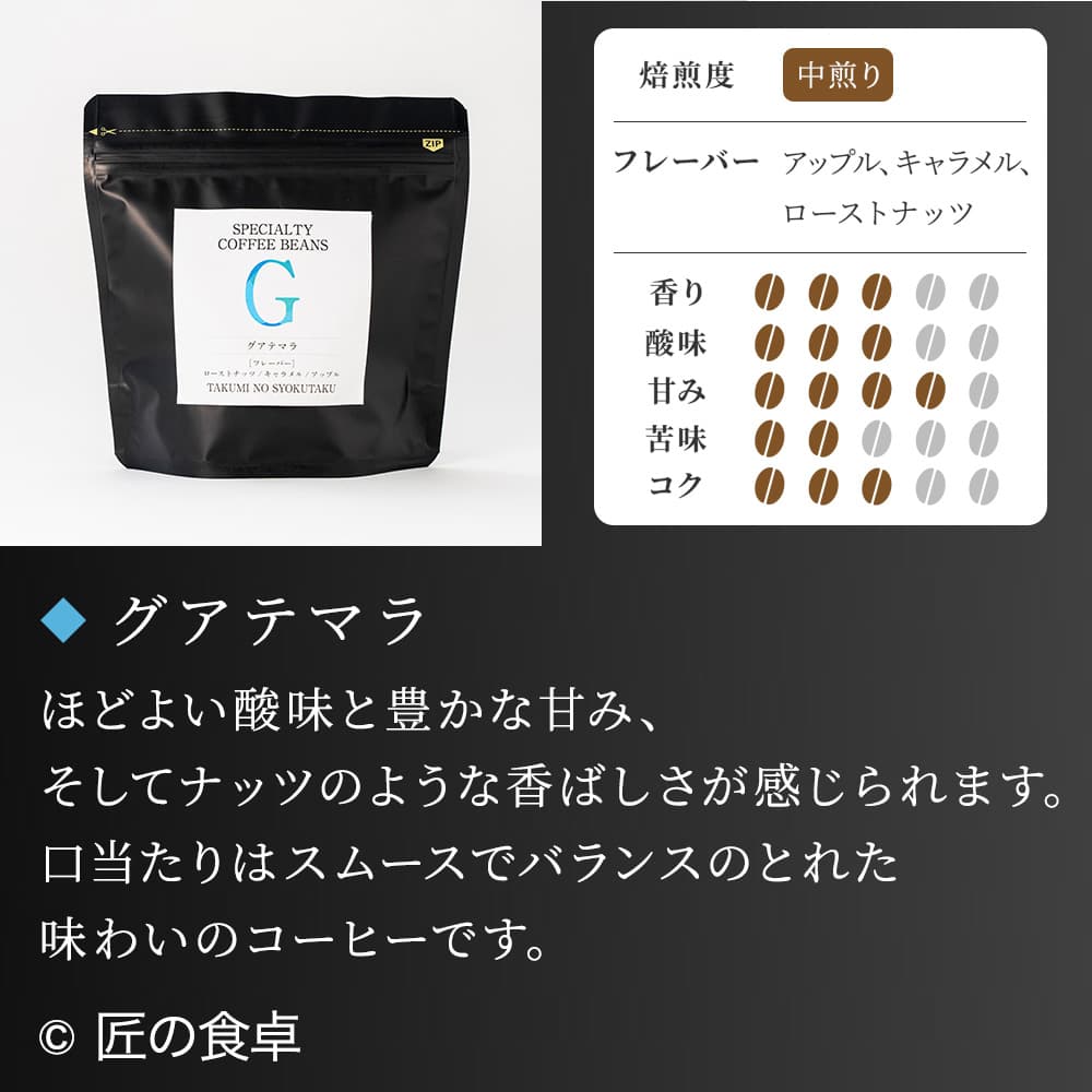 【天日塩不使用】匠の食卓オリジナルコーヒー（焙煎豆／粉 100g）