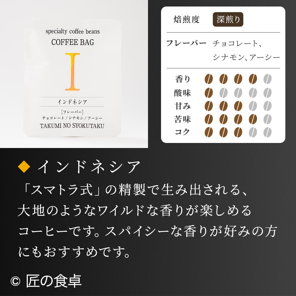 【天日塩不使用】匠の食卓オリジナルコーヒー（コーヒーバッグ5個セット）