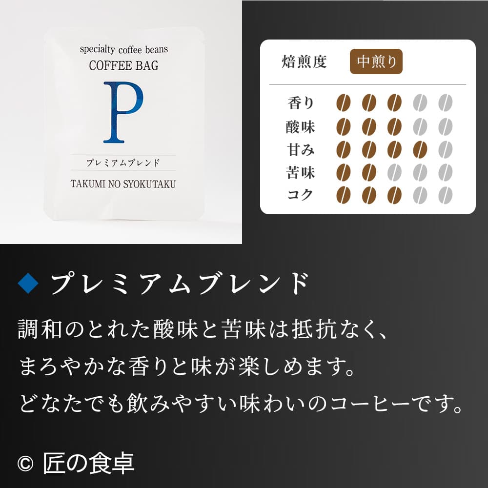【天日塩不使用】匠の食卓オリジナルコーヒー（コーヒーバッグ5個セット）